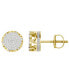 ფოტო #1 პროდუქტის Men's Diamond (1/3 ct.t.w.) Earring Set in 10k Yellow Gold