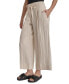 Фото #3 товара Women's High Rise Tie-Waist Wide Leg Pants