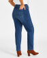 Фото #4 товара Plus Size High-Rise Straight-Leg Jeans, Created for Macy's