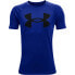 Футболка мужская Under Armour Tech Big Logo. Сине-черный, 14-16 лет - фото #1