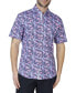 ფოტო #1 პროდუქტის Men's Tropical Leaves Knit Short Sleeve Shirt
