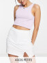 ASOS DESIGN Petite tennis skort in white