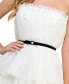 ფოტო #4 პროდუქტის Juniors' Tulle & Faux Pearl Tiered Ball Gown, Created for Macy's