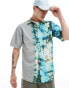 Kavu short sleeve tie dye shirt in blue