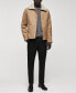 Фото #8 товара Men's Shearling-Lined Jacket