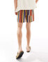 ASOS DESIGN short in multi colour stripe