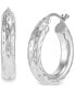 Фото #3 товара Серьги Giani Bernini Textured Tube Hoop