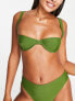 Фото #4 товара 4th & Reckless aimi underwired bikini top in khaki