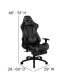 Desk Bundle-Gaming Desk, Cup Holder, Headphone Hook And Reclining Chair