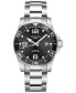 ფოტო #1 პროდუქტის Men's Swiss Automatic HydroConquest Stainless Steel Bracelet Watch 41mm