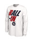 Фото #2 товара Men's White Gonzaga Bulldogs Ball In Bench Long Sleeve T-shirt