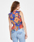 Фото #2 товара Women's Rossella Printed Ruffled Top