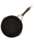 Symmetry Hard-Anodized Nonstick Induction Straining Sauce Pan with Lid, 3.5-Quart, Chocolate