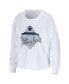 Women's White Penn State Nittany Lions Diamond Long Sleeve Cropped T-shirt