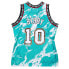 Фото #2 товара MITCHELL & NESS NBA TEAM MARBLE SWINGMAN JERSEY GRIZZLIES 1998 MIKE BIBBY