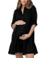 ფოტო #1 პროდუქტის Maternity Adel Button Through Shirt Dress
