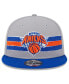 Men's Gray New York Knicks Chenille Band 9FIFTY Snapback Hat