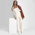 Фото #1 товара Women's Wide Leg Trousers - Wild Fable Off-White 00