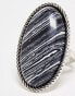 Фото #2 товара Reclaimed Vintage faux striped agate ring