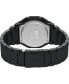 ფოტო #2 პროდუქტის UFC Men's Colossus Analog-Digital Black Stainless Steel Watch, 45mm