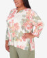 Топ Alfred Dunner Tuscan Sunset Floral
