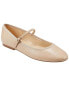 Marc Fisher Ltd Espina Leather-Trim Mary Jane Flat Women's