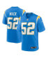 Men's Khalil Mack Powder Blue Los Angeles Chargers Game Jersey Голубой, S - фото #1