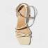 Women's Irena Strappy Heels - A New Day Tan 11