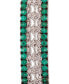 ფოტო #4 პროდუქტის Sapphire (1-3/4 ct. t.w.) & Diamond (1/10 ct. t.w.) Bangle Bracelet in Sterling Silver (Also Available in Ruby & Emerald)