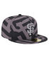 Фото #3 товара Men's Black San Francisco Giants Logo Fracture 59FIFTY Fitted Hat