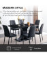 Фото #7 товара Luxurious Faux Marble Dining Table with X-Base and Sturdy Construction