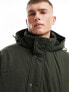 Фото #3 товара Abercrombie & Fitch ultra hooded parka coat in olive green