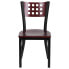 Фото #2 товара Hercules Series Black Cutout Restaurant Chair