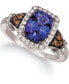 Фото #1 товара Blueberry Tanzanite (2 ct. t.w.) & Diamond (1/2 ct. t.w.) Ring in 14k Gold (Also Available in 14K White Gold)