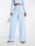 Фото #4 товара Extro & Vert super wide leg trousers in baby blue co-ord