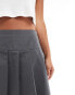 Фото #5 товара Vero Moda pleated mini skirt in asphalt grey