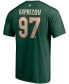 Фото #3 товара Men's Kirill Kaprizov Green Minnesota Wild Authentic Stack Name and Number T-shirt