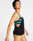 Women's Statement Stripe Layered Tankini Top