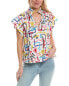 Crosby By Mollie Burch Wilkes Top Women's White Xs