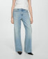 ფოტო #1 პროდუქტის Women's Mid-Rise Straight Jeans
