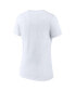 Women's White Philadelphia Phillies 2022 National League Champions Locker Room Short Sleeve V-Neck T-shirt