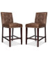 Фото #1 товара Ora Faux Leather Counter Stool (Set Of 2)