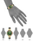 ფოტო #4 პროდუქტის Women's Three-Hand Quartz Green and Burgundy Resin with Gold-Tone Alloy Accents Bangle Watch, 34mm