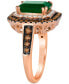 Costa Smeralda Emeralds (2 1/2 ct. t.w.), Chocolate Diamonds (5/8 ct. t.w.) & Nude Diamonds (1/4 ct. t.w.) Ring set in 14k Rose Gold