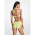 Michael Kors LIME Printed O-Ring Cutout One-Piece Swimsuit size 14 306496