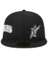 Men's Black Florida Marlins Jersey 59FIFTY Fitted Hat