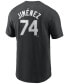 Фото #1 товара Men's Eloy Jimenez Chicago White Sox Name and Number Player T-Shirt