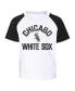 ფოტო #3 პროდუქტის Toddler Boys and Girls White, Heather Gray Chicago White Sox Two-Piece Groundout Baller Raglan T-shirt and Shorts Set