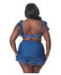 ფოტო #2 პროდუქტის Plus Size Ruched & Ruffled Alice Swim Skirt