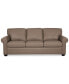 Фото #6 товара Orid 84" Leather Roll Arm Sofa, Created for Macy's